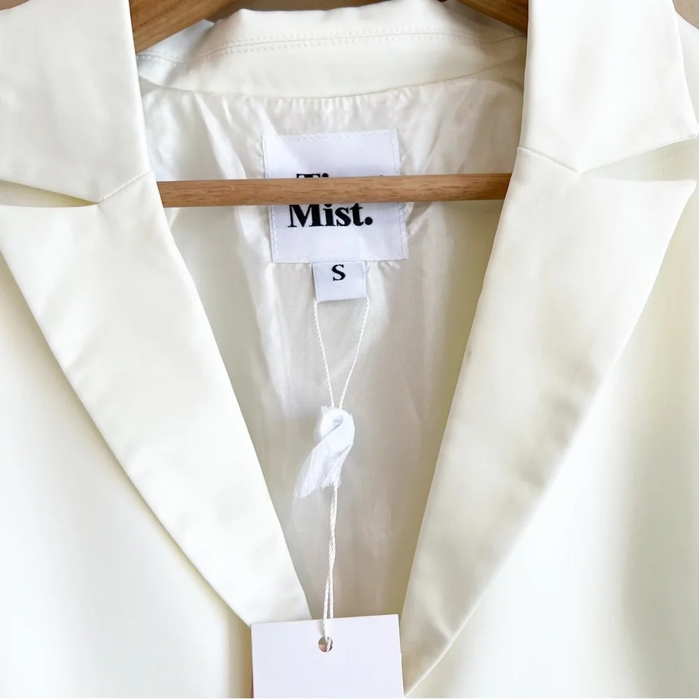 NWT TIGER MIST Ivory Cedar Dress Size Small Long Sleeve deep v-neckline - Picture 5 of 14